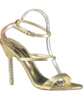 Sophia Webster Metallic Rosalind Crystal Sandal UK 8 EU 41 👠