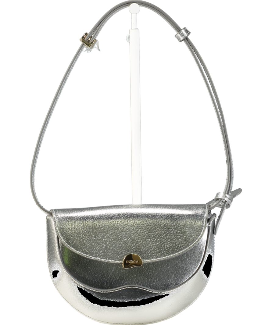 Oleada Metallic Silver Echo Leather  Bag