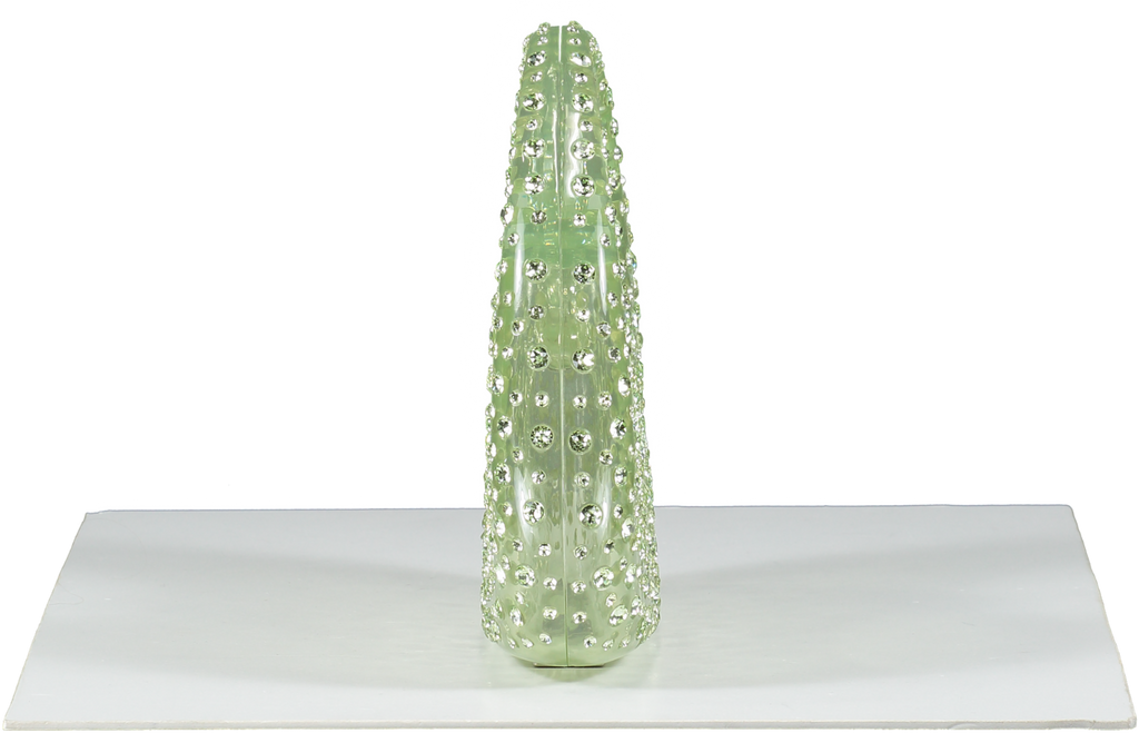 L'alingi Green Mint Meleni Bag Crystal Encrusted Resin Bag One Size