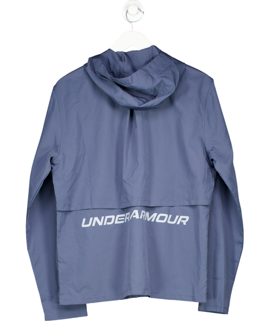 Under Armour Blue Storm Run Hooded Jacket UK M