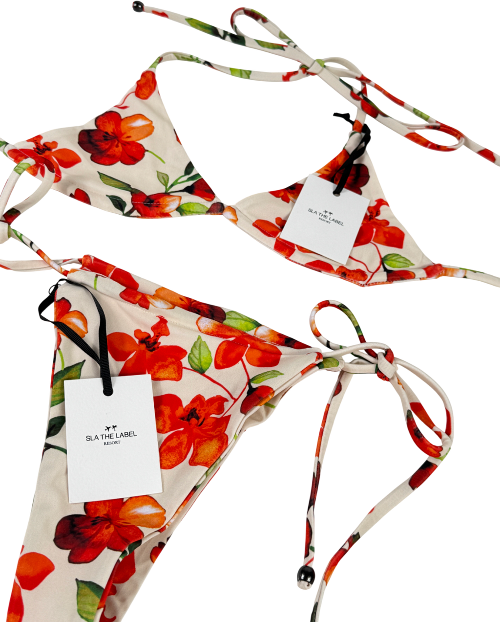 SLA the label Multicoloured 2-piece Capri Bikini Set UK S/M