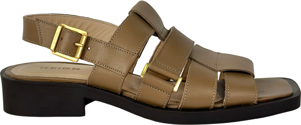 REISS Brown Marlie Leather Fisherman Sandals UK 5 EU 38 👠