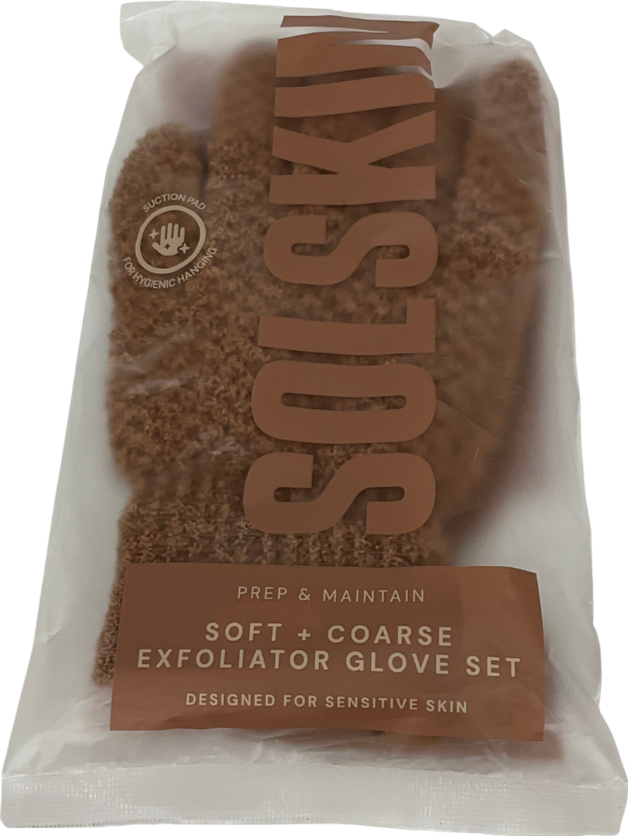 sol skin Brown Exfoliator Glove Set