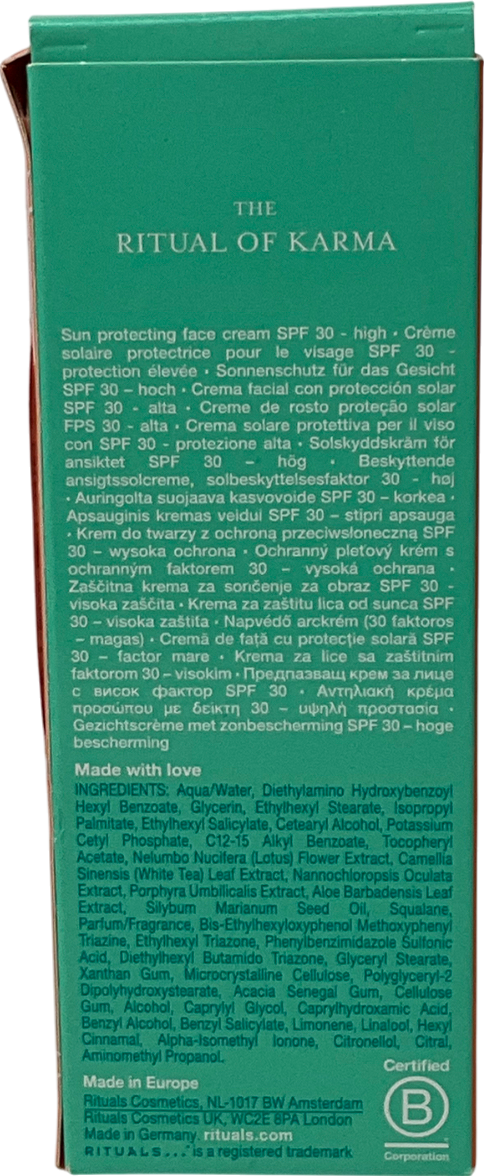 RITUALS Sun Protection Face Cream Spf30 50ml