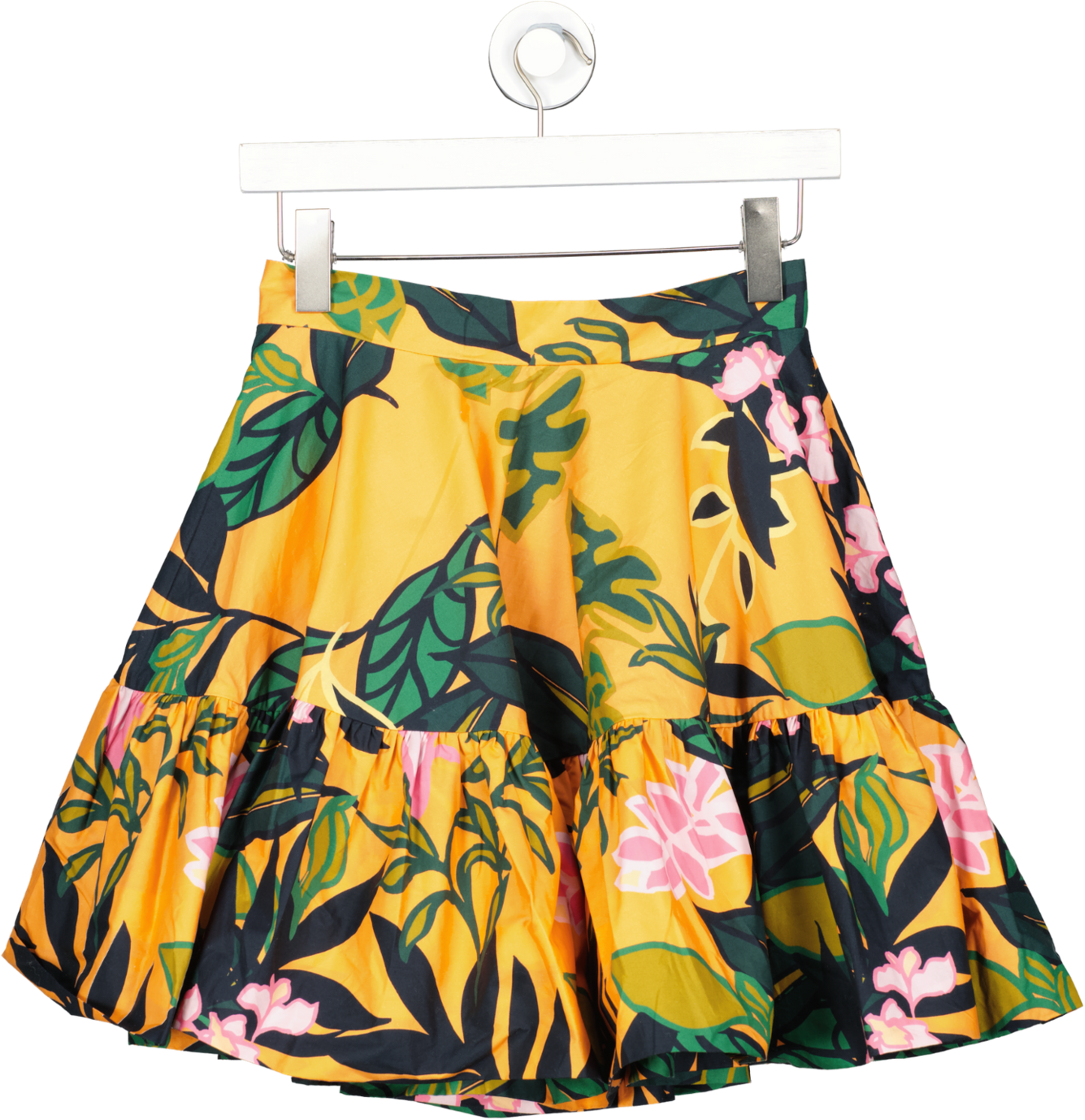 H&M Orange Flared Skirt UK 6