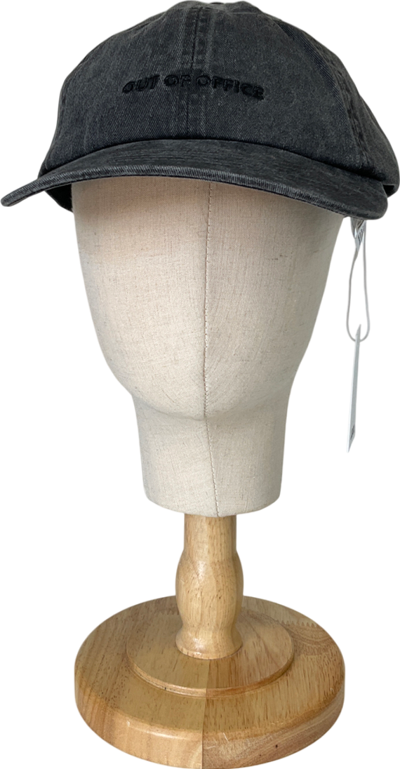 NA-KD Grey Washed Denim Look Cap One Size