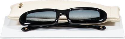 Cult Gaia Black Retro Square Lens Sunglasses