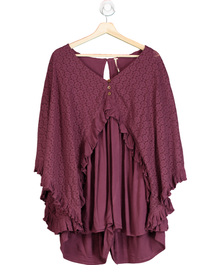 Free People Purple As You Are Romper UK XS