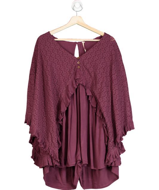 Free People Purple As You Are Romper UK XS