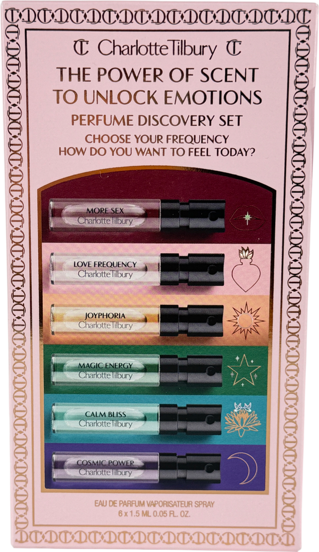 Charlotte Tilbury Collection Of Emotions  Fragrance Set X6 1.5ml