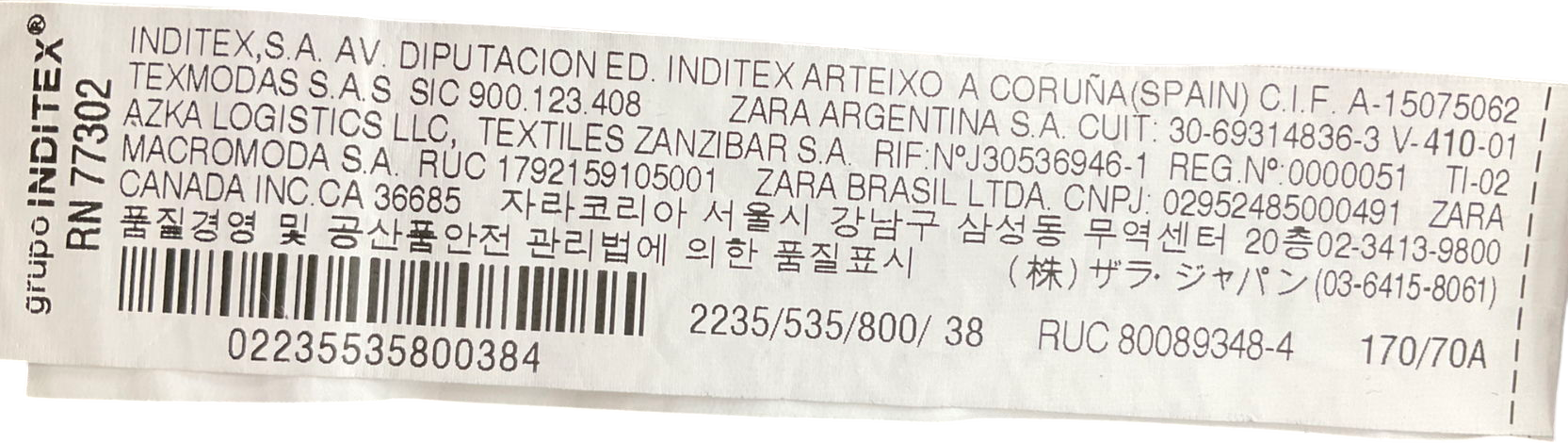 ZARA Black Tailored Trousers UK 10