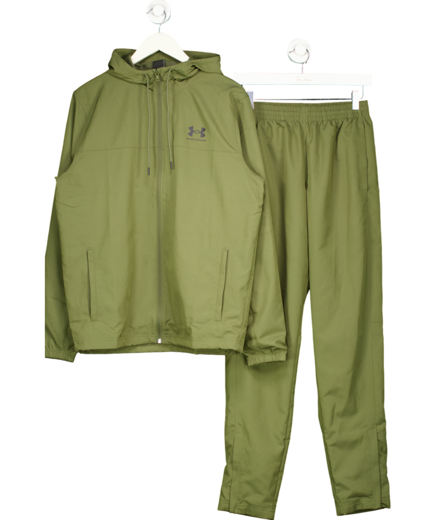 Under Armour Green Zip Up Training Jacket And Trousers UK M