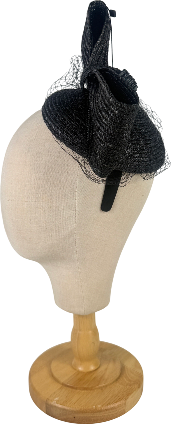 Karen Millen Black Bow Detail Headband Fascinator