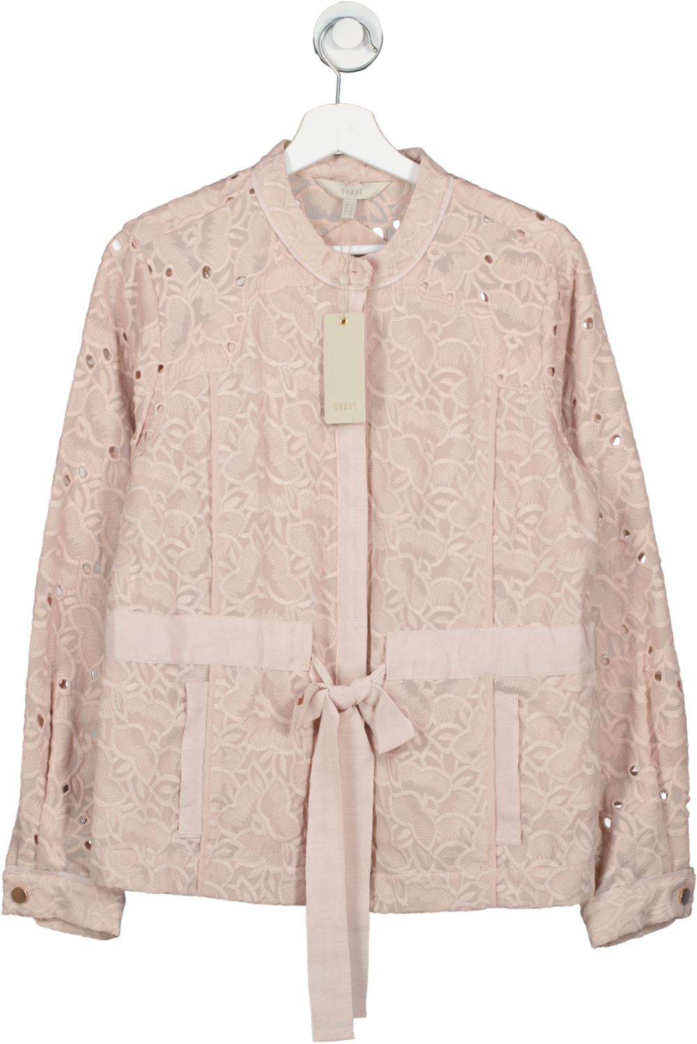 Coast Blush Pink Lace Belted Jacket BNWT UK 14