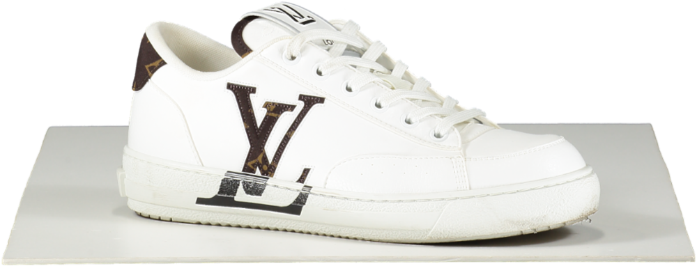 Louis Vuitton White LV Logo Charlie Trainers UK 5 EU 38 👠