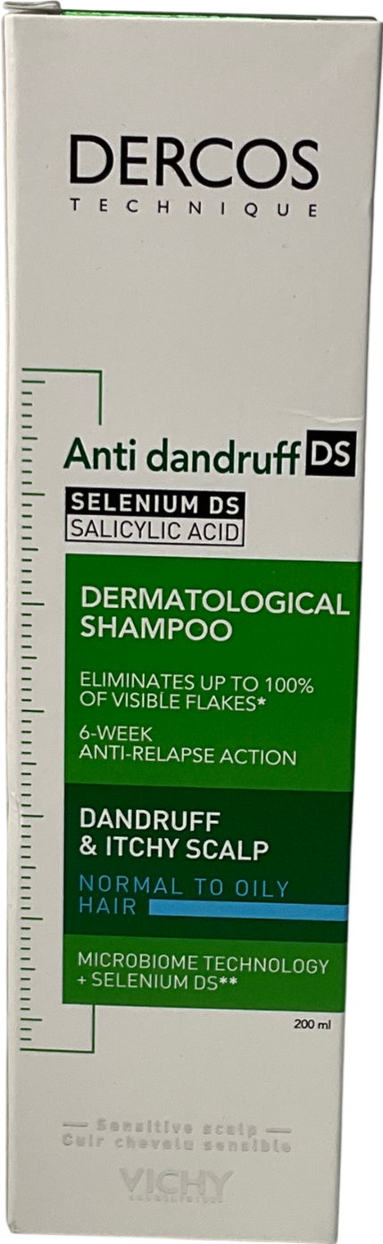 dercos Anti-dandruff And Anti-itch Dermatological Shampoo For Dry Hair With Salicylic Acid 200ml