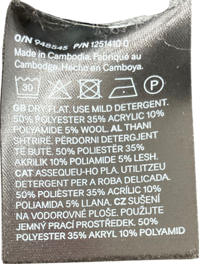 H&M Grey Text-motif Jumper UK S