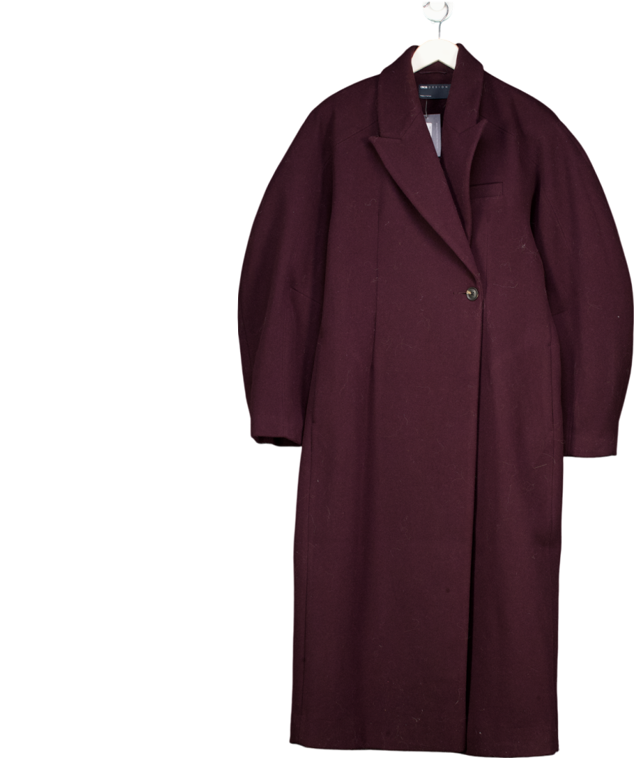 ASOS Purple Extreme Sleeve Nipped Waist Coat UK M