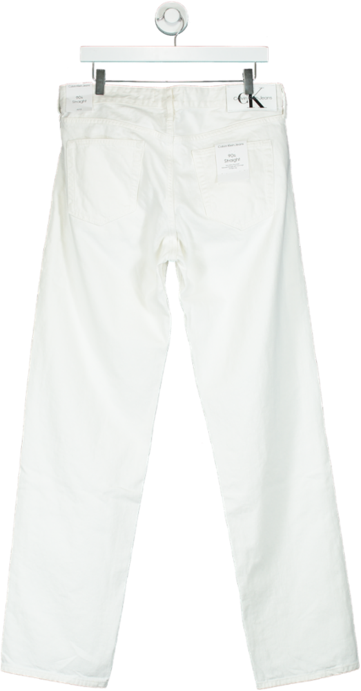 Calvin Klein White Slim Fit Jeans W30