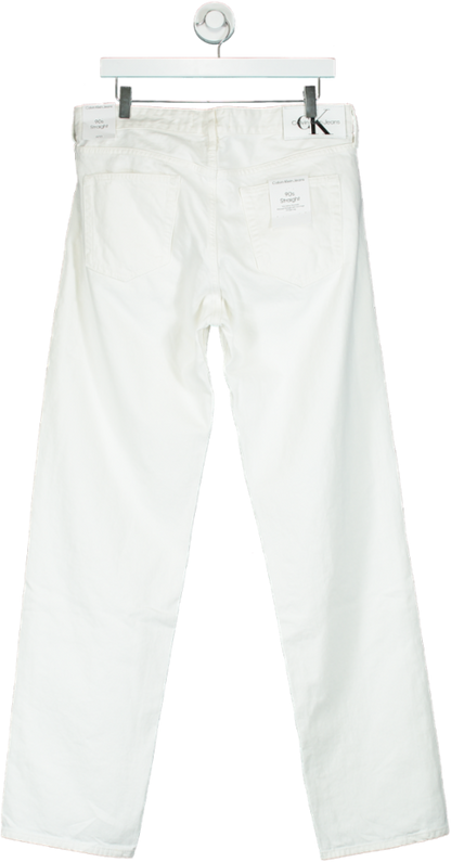 Calvin Klein White Slim Fit Jeans W30