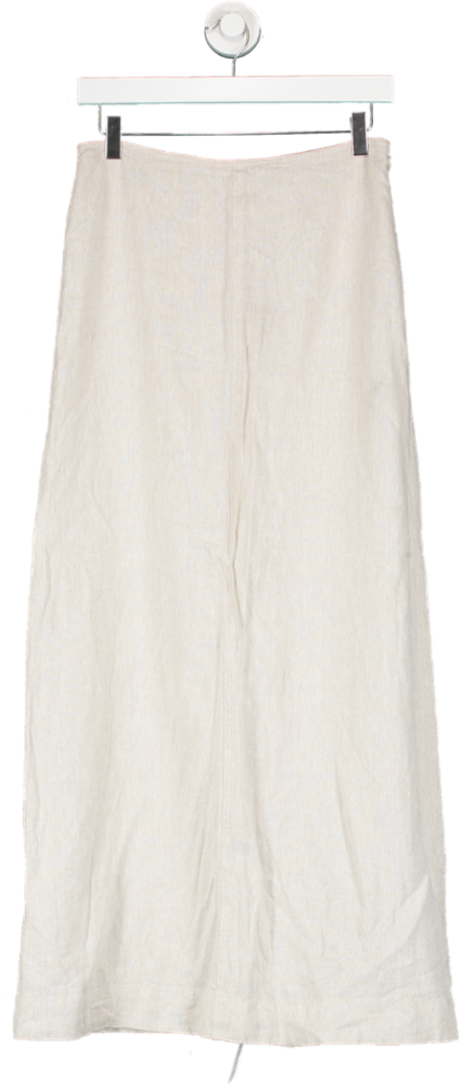 Glassons Beige Linen Blend Maxi Skirt UK 8