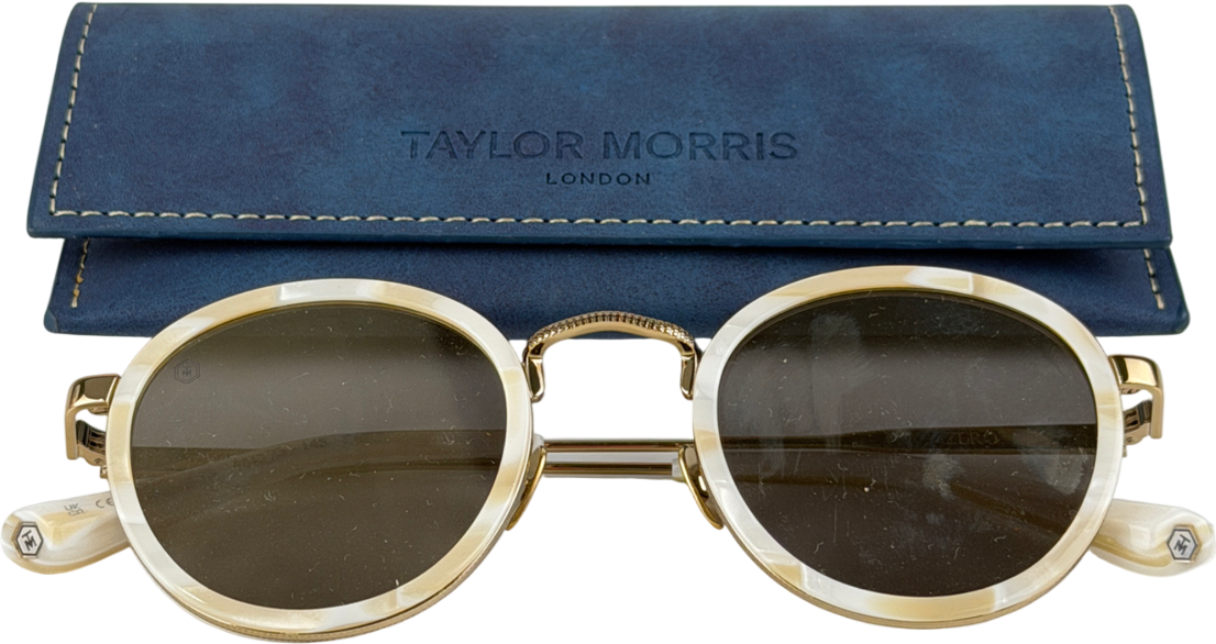 Taylor Morris Nude Zero Sunglasses In Ivory
