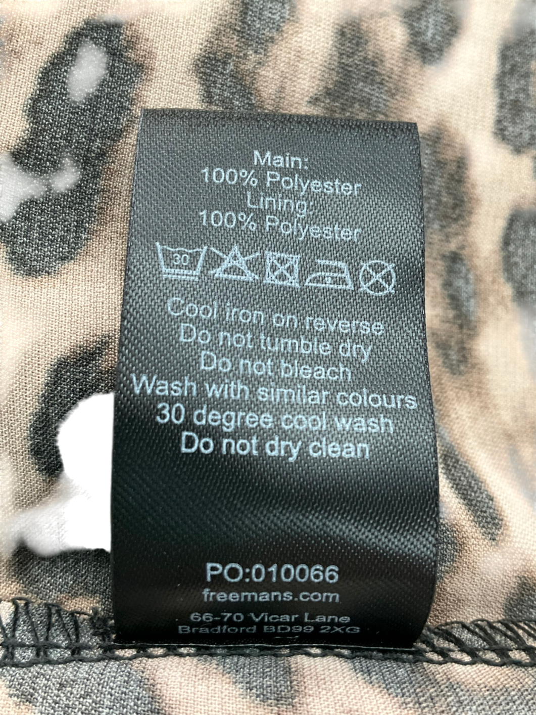 Freemans Brown Leopard Print Short Sleeve Top UK 10