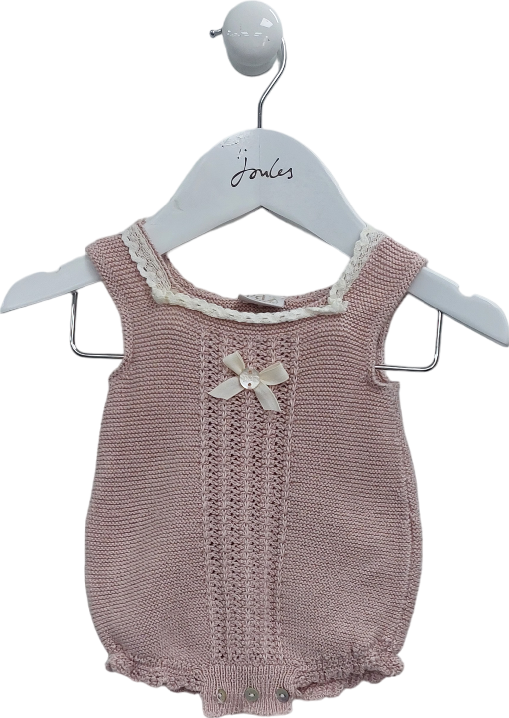 Paz Roderiguez Pink Knitted Romper 0-3 Months