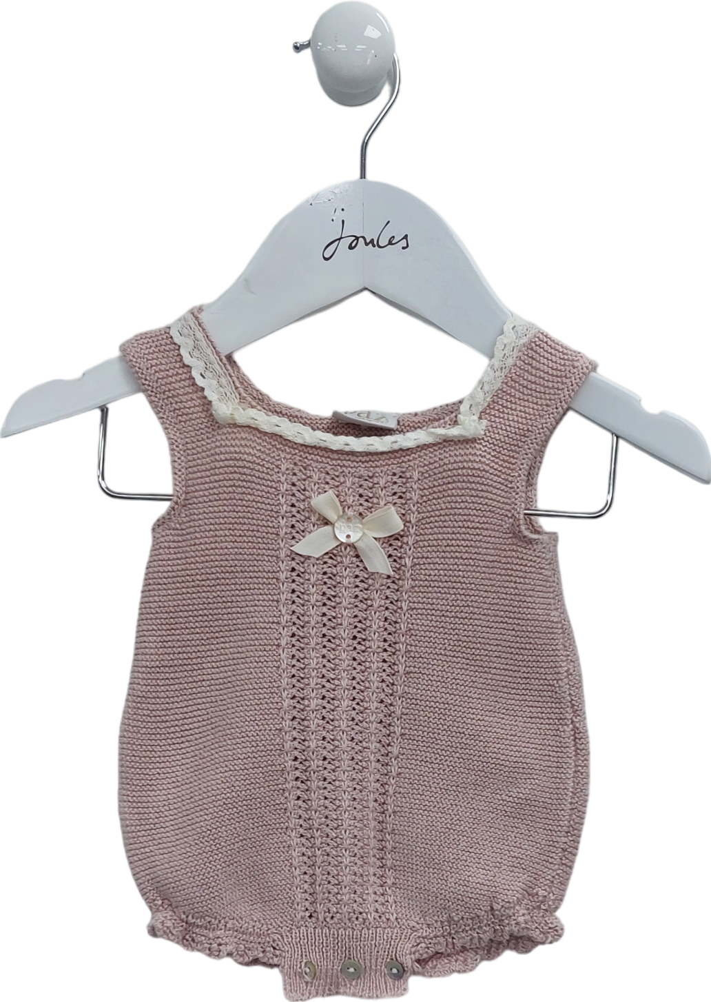Paz Roderiguez Pink Knitted Romper 0-3 Months
