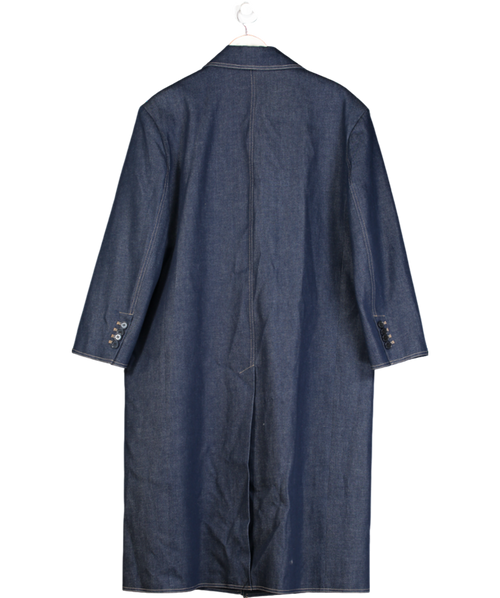 GANT Blue Denim Oversized Overcoat UK L