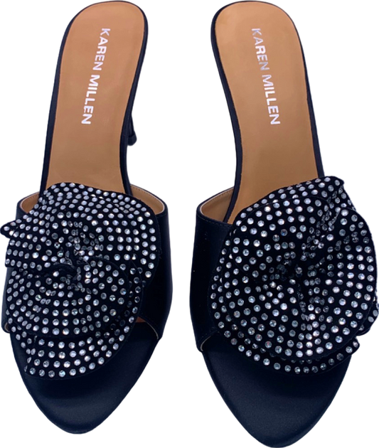 Karen Millen Black Embellished Mules UK 6