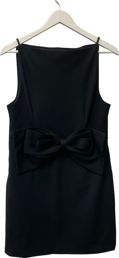 H&M Black Bow-detail Strappy Dress UK M