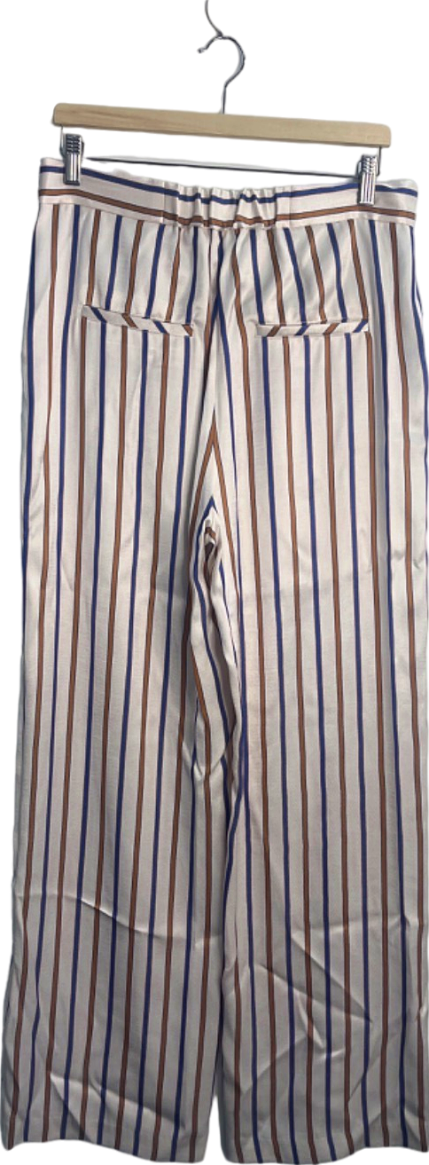 Veronica Beard Sand/Slate Blue Grigore Pant UK Size 10