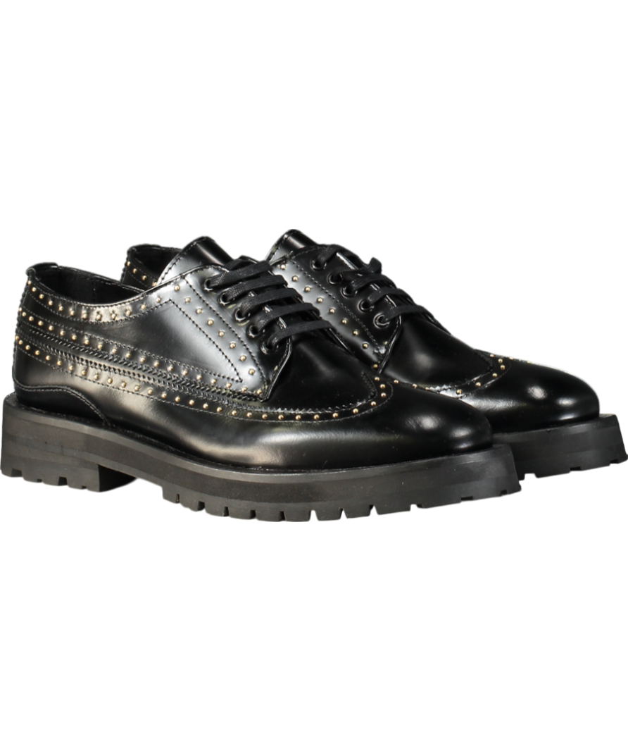 Kurt Geiger Black Drayton Stud Brogue UK 10.5 EU 44.5 👞