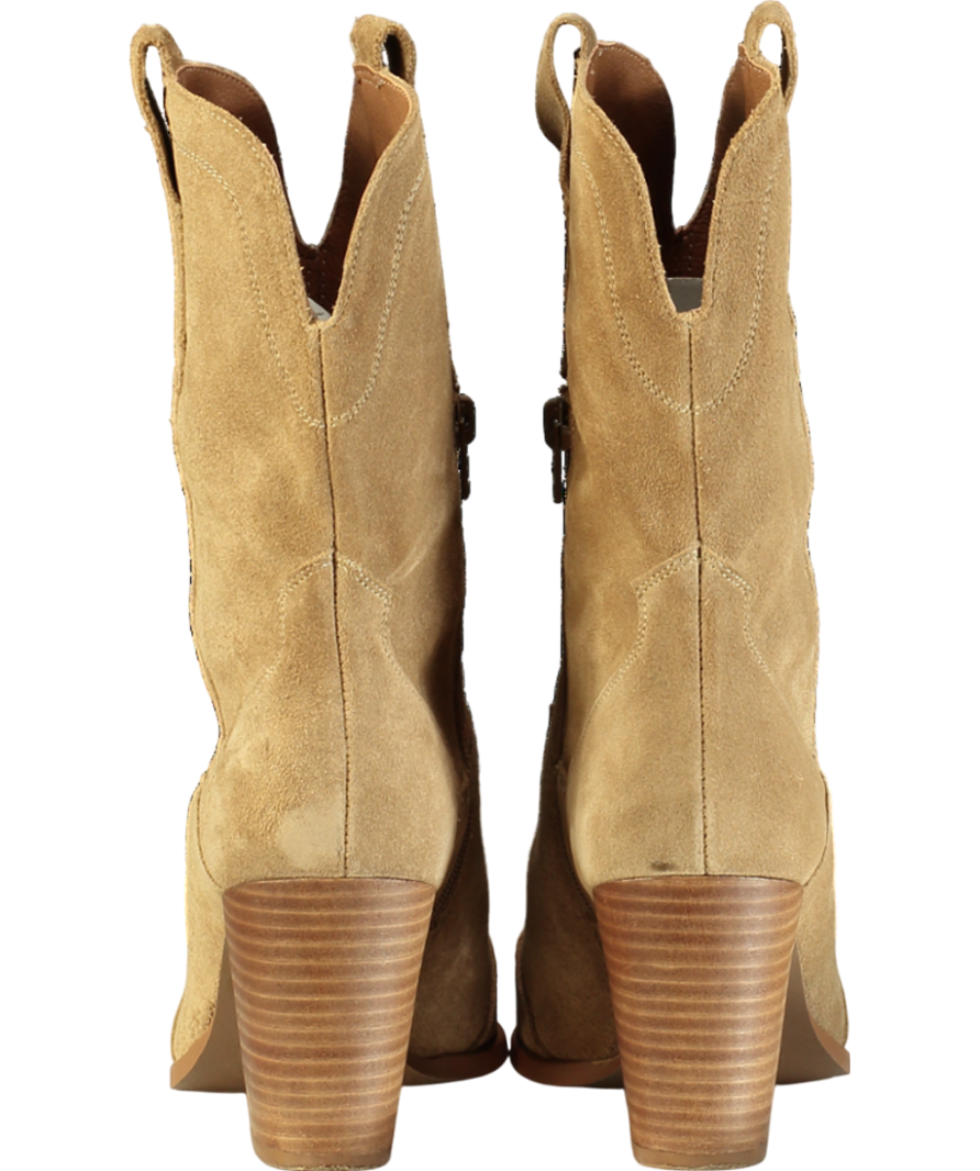 Mint Velvet Beige Cowboy Ankle Boot UK 8 EU 41 👠