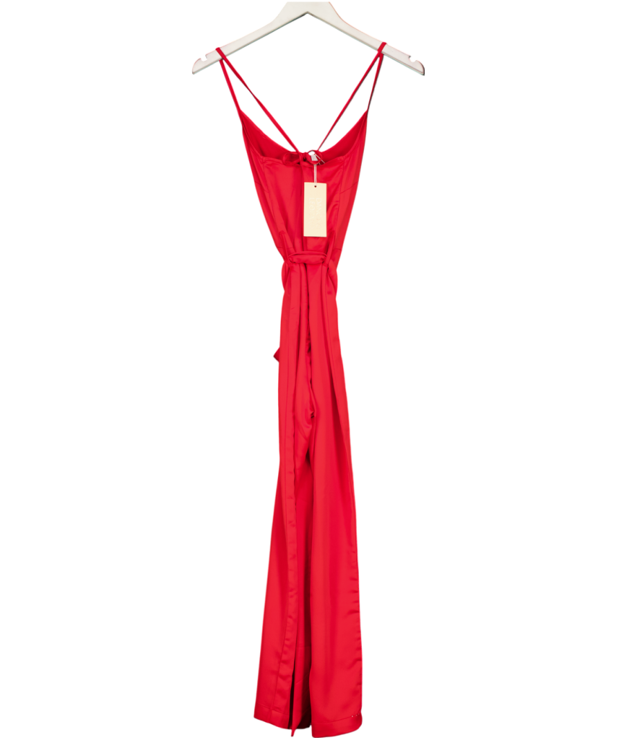 Dancing Leopard Lexi Jumpsuit In Red UK 6