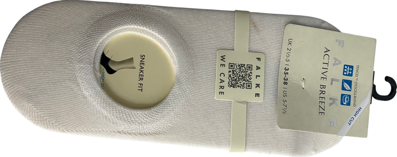 FALKE Cream Step High Cut Socks (sneaker Fit) UK S