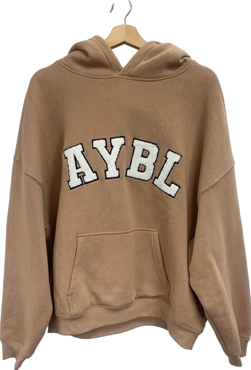 Aybl Beige Hooded Sweatshirt UK L