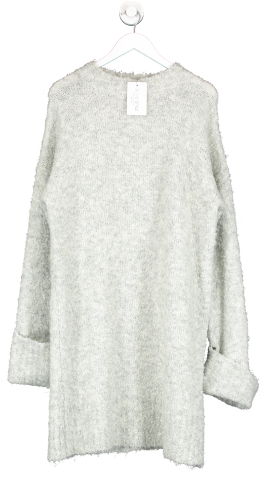 In The Style Perrie Sian Grey High Neck Jumper Dress UK 14