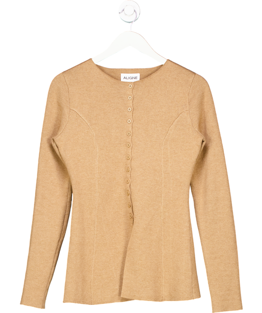 Aligne Beige Daphne Waisted Knit UK 8