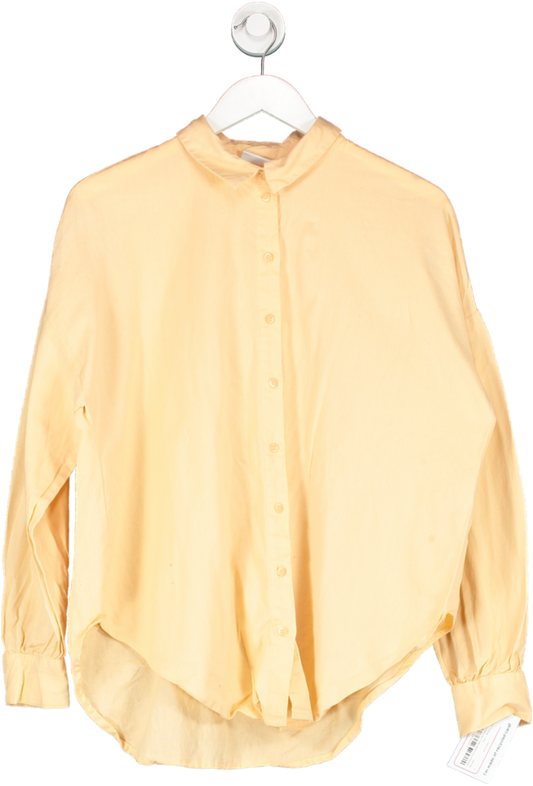 VILA Orange Cotton Shirt UK 8