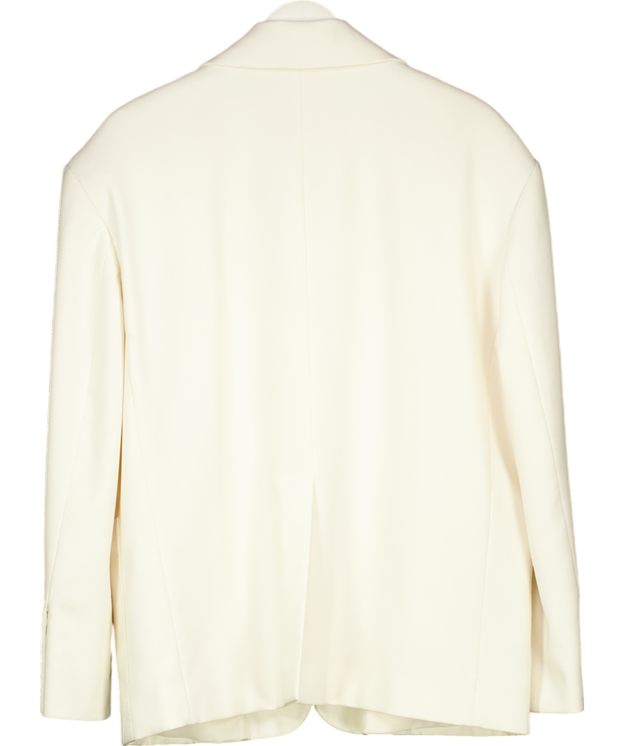 Remain Birger Christensen Cream Super Oversized Single Breasted Blazer UK 8