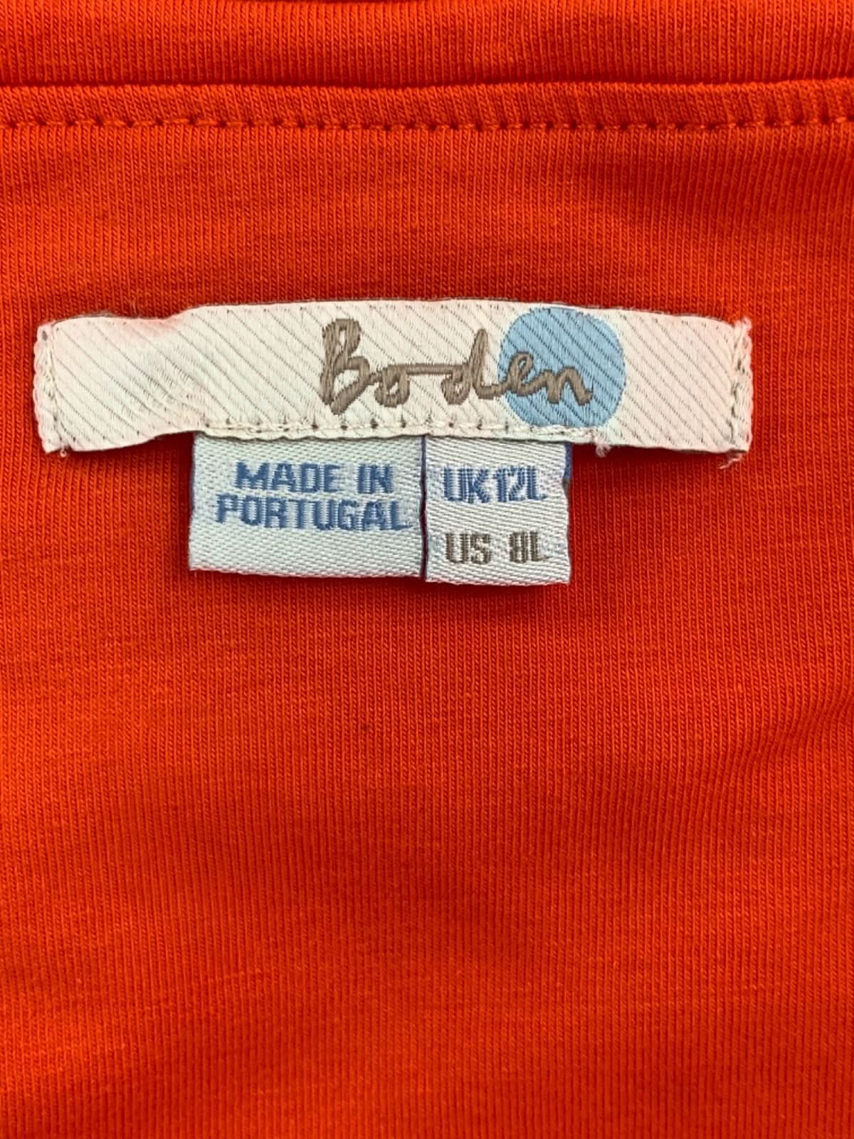 Boden Red Ruched Dress UK 12