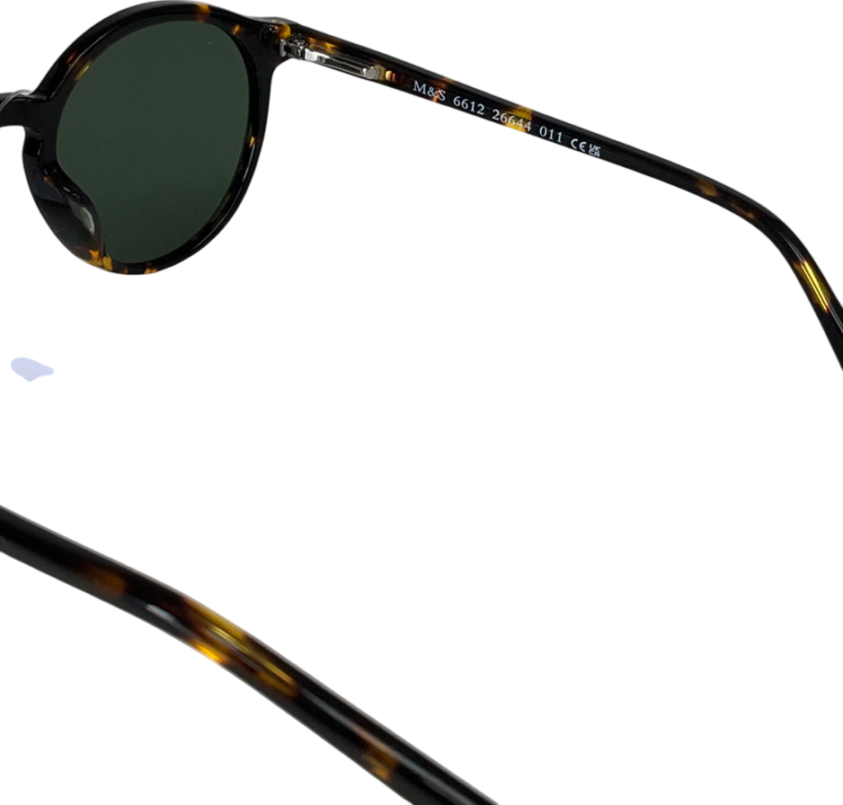 M&S Brown Round Preppy Sunglasses One Size