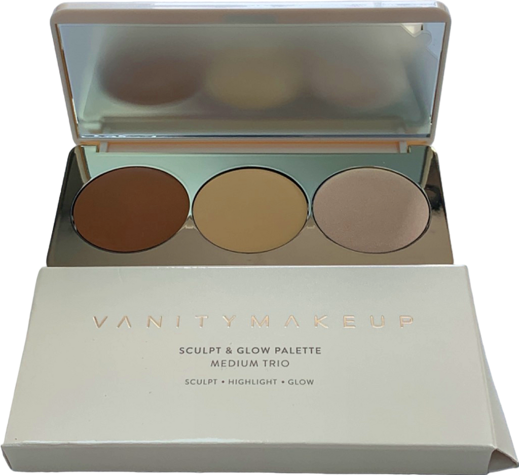 Vanity Makeup Sculpt & Glow Palette Medium Trio