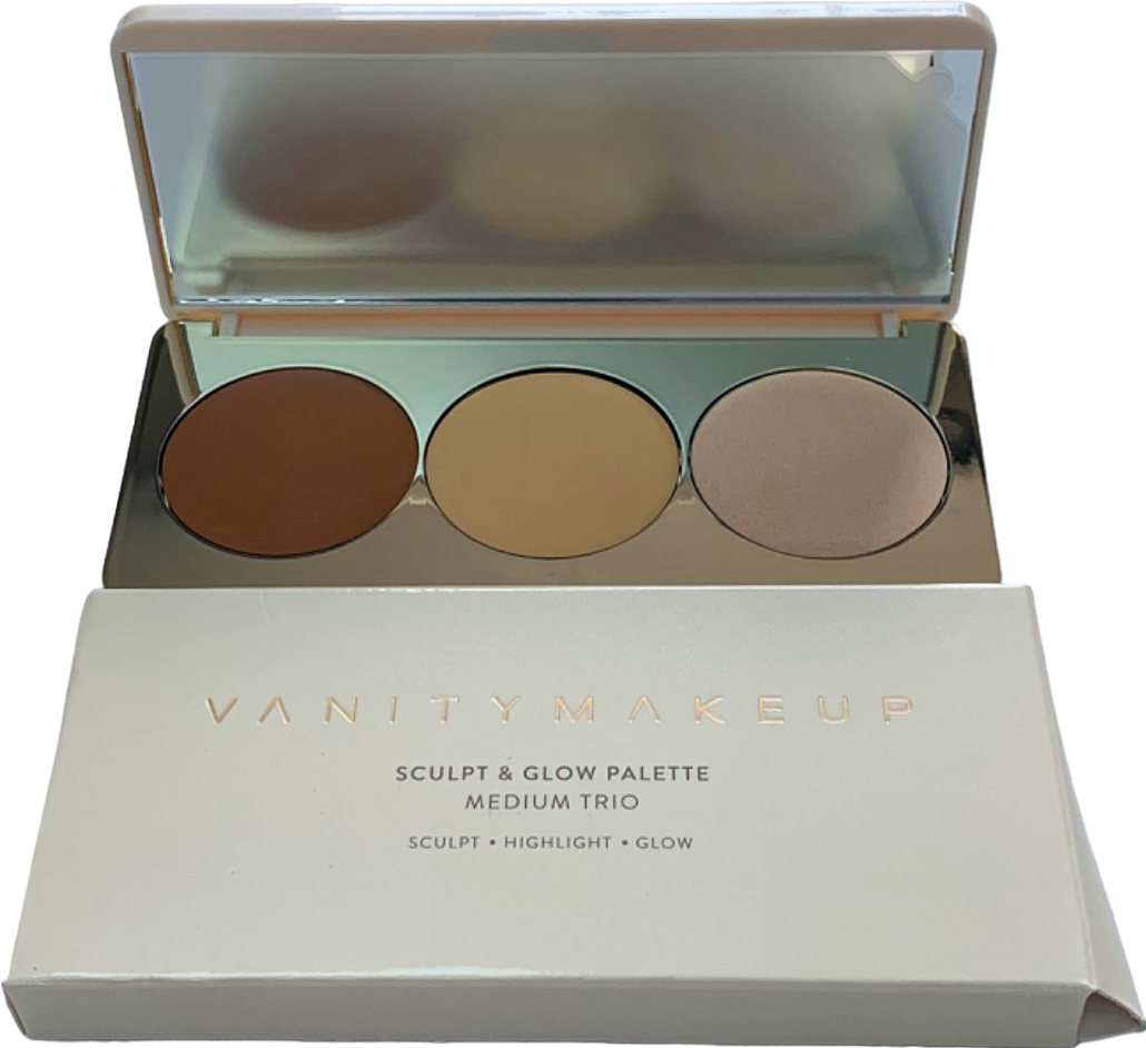 Vanity Makeup Sculpt & Glow Palette Medium Trio