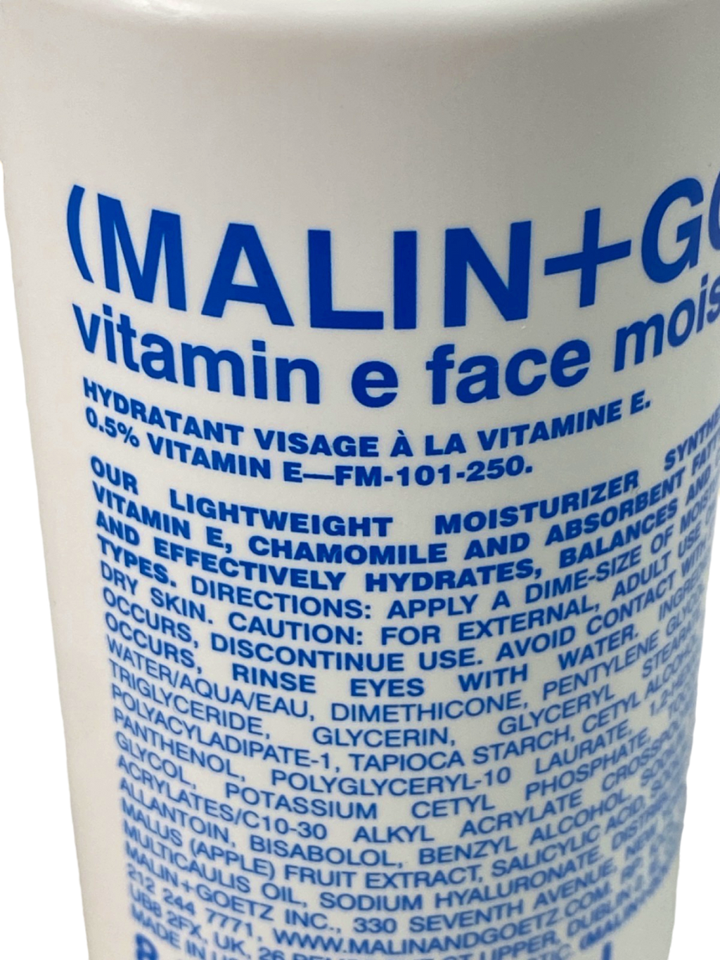 Malin+Goetz Vitamin E Face Moisturizer 250ml