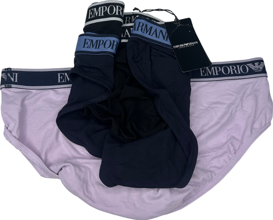 Emporio Armani Multicoloured 3 Pack Briefs UK M