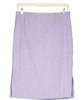 J.crew Blue /White Seersucker Pencil Skirt UK M