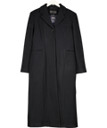 ASOS Design Black Wool Look Long Coat UK 10